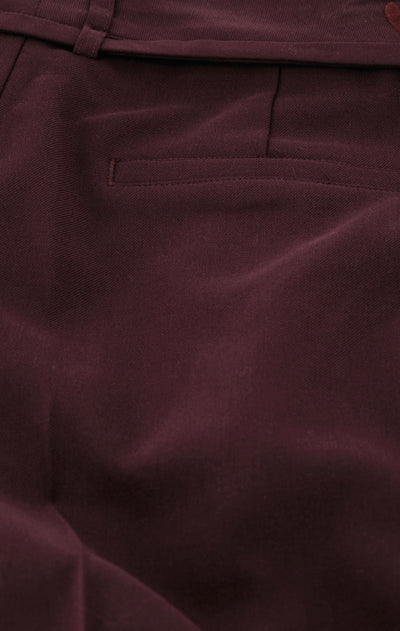Neslan Trousers Deep Burgundy