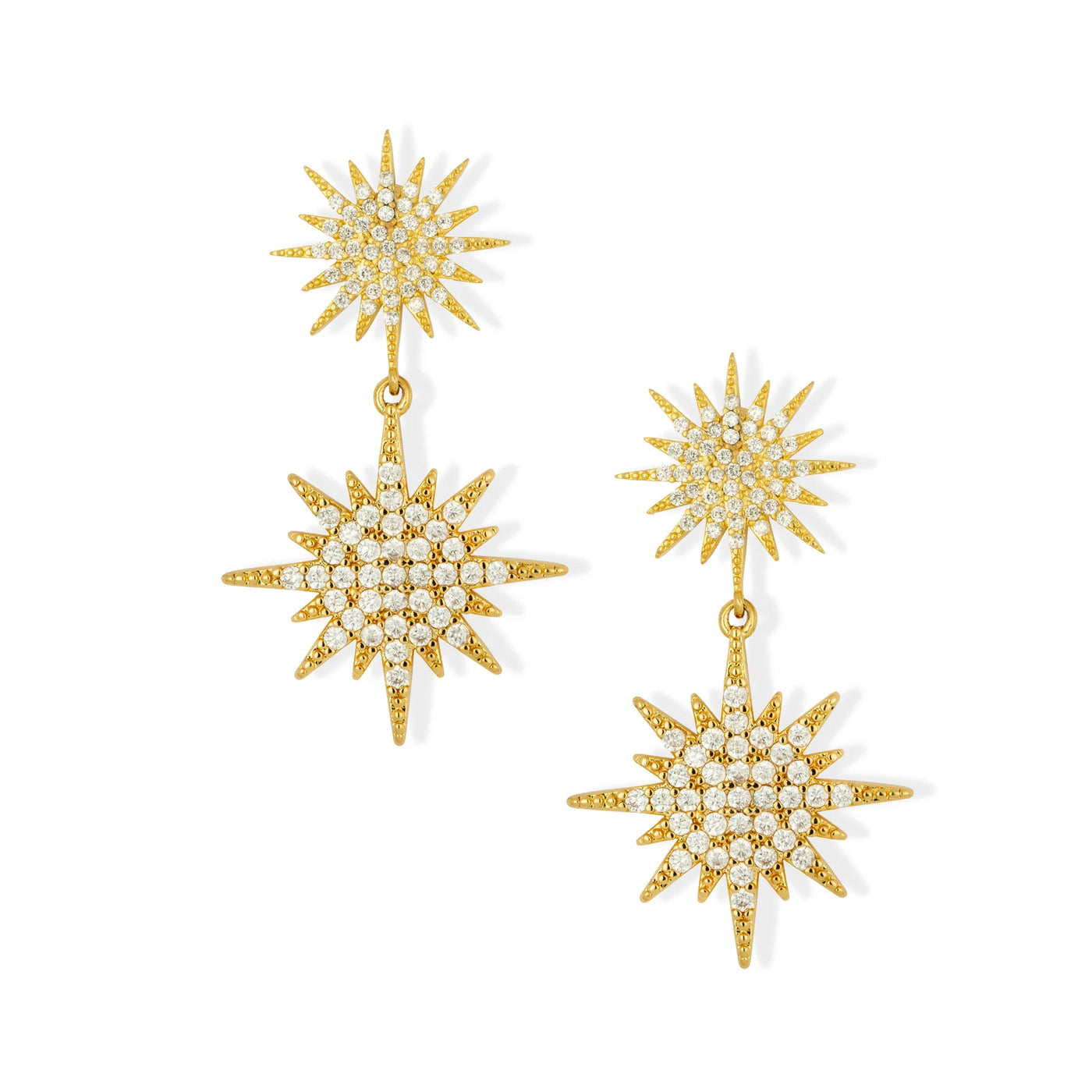 Elsa star earrings gold