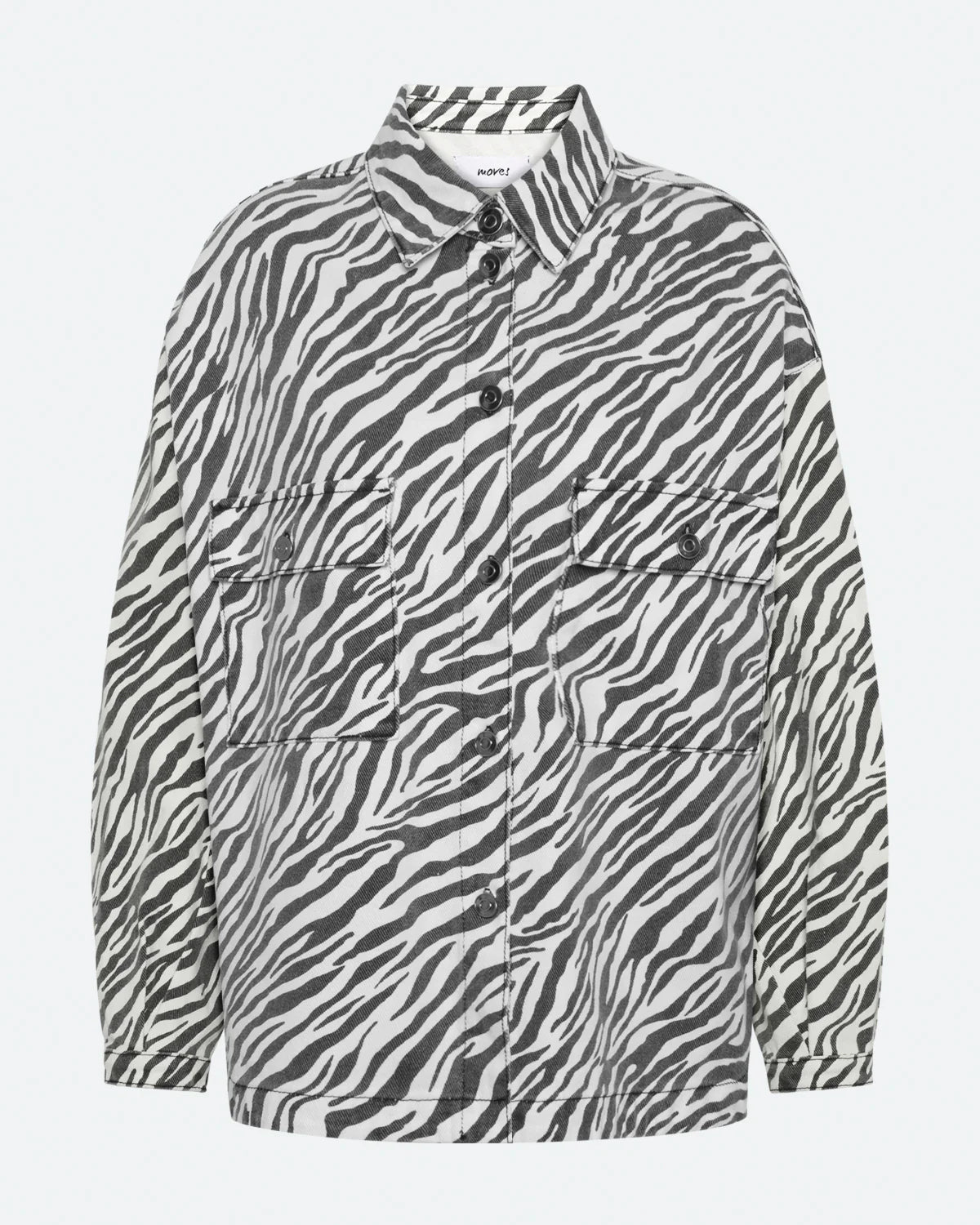 Noliana zebra denim shirt