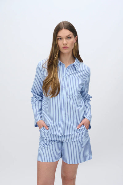 Rosalina stripe shirt in light blue