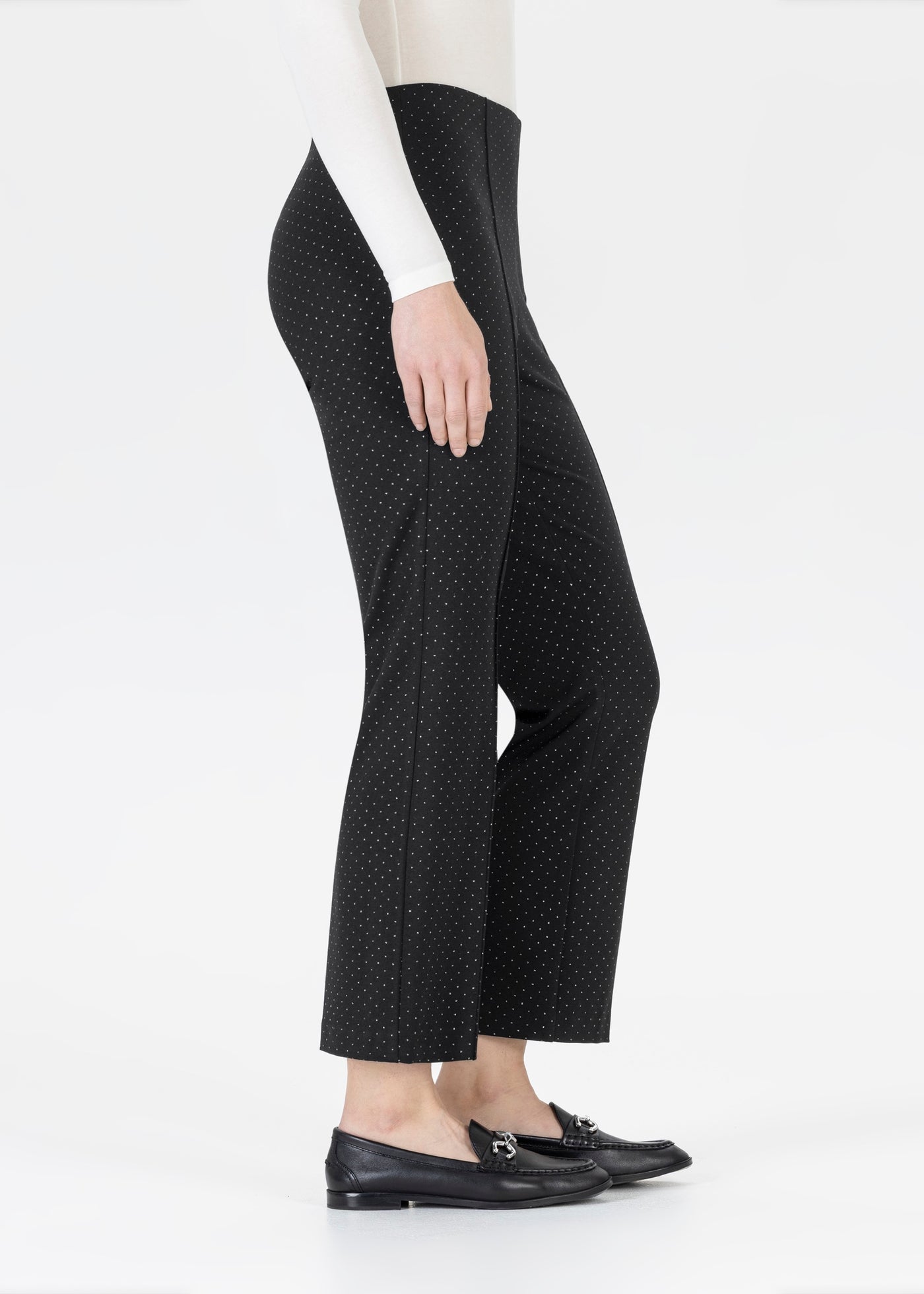 Leni black trousers with sparkle