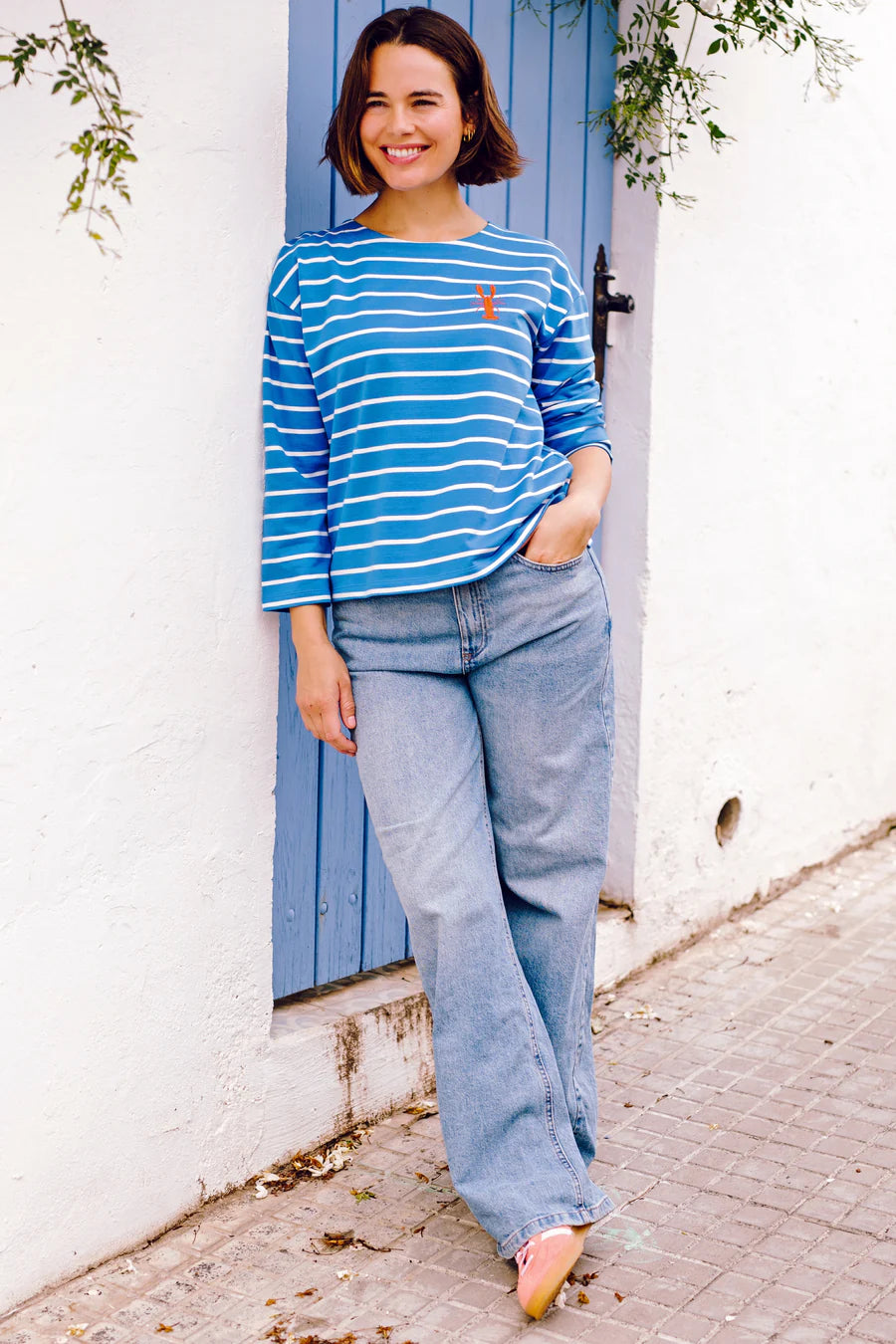 Billie breton top  in french blue