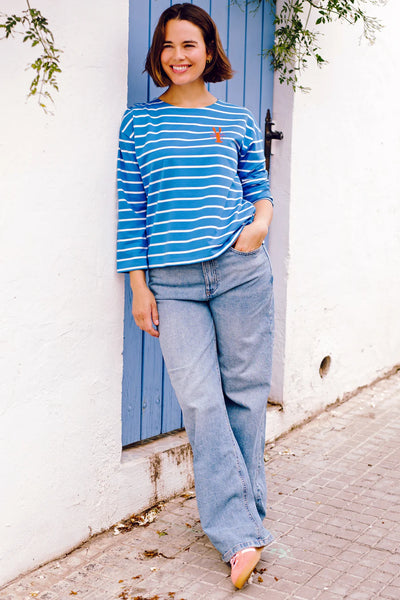 Billie breton top  in french blue