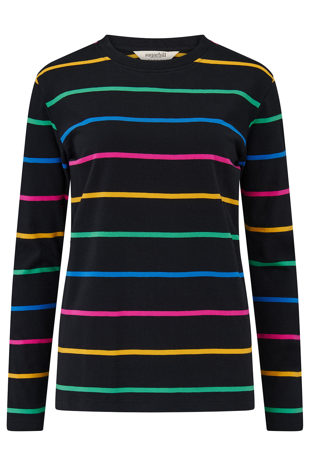 Brunswick jersey top in nightglow stripe