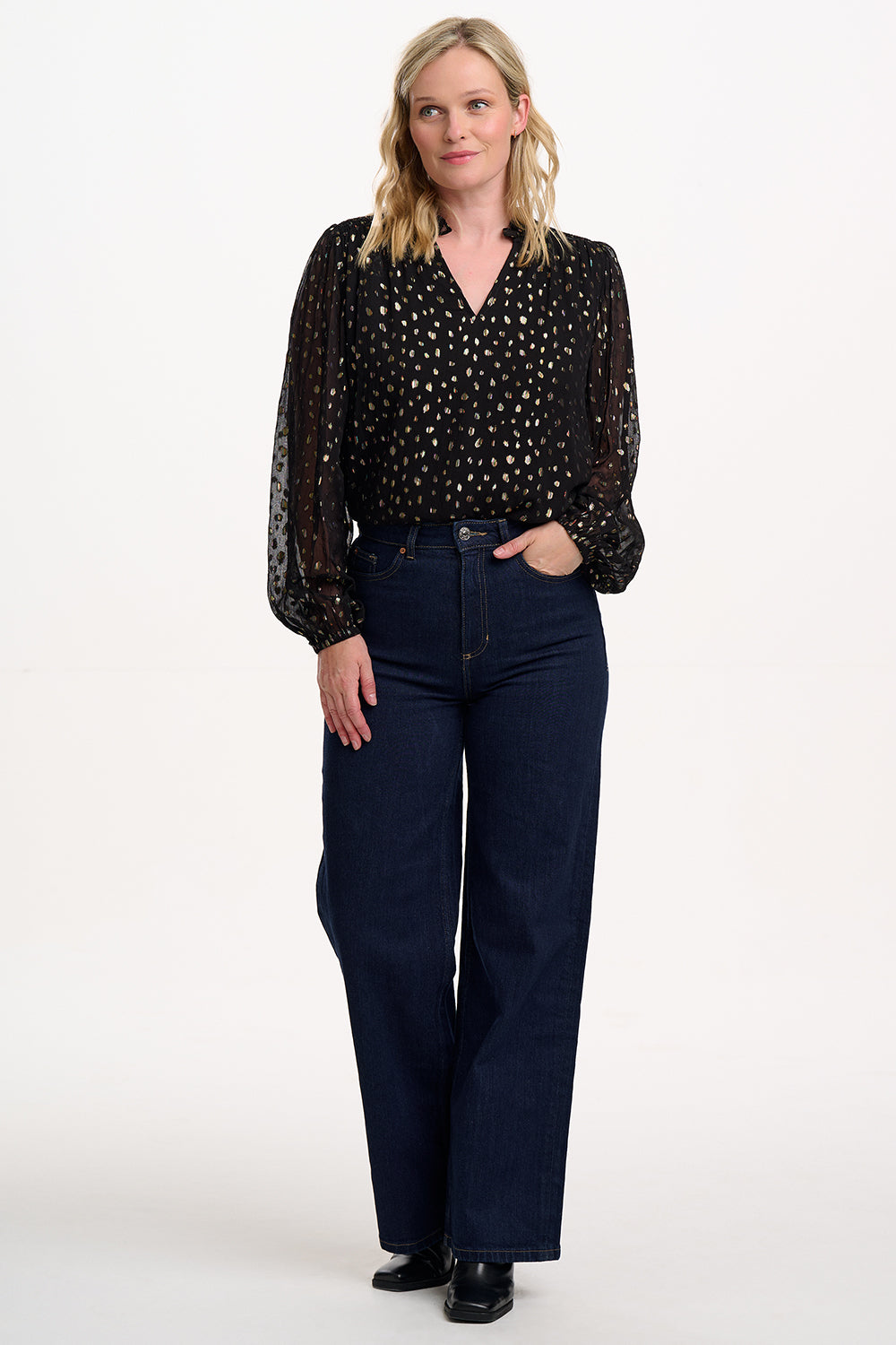 Electra shirred shirt