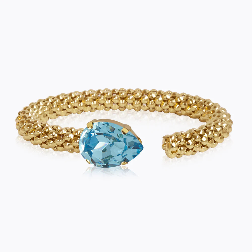 Classic rope bracelet in aquamarine