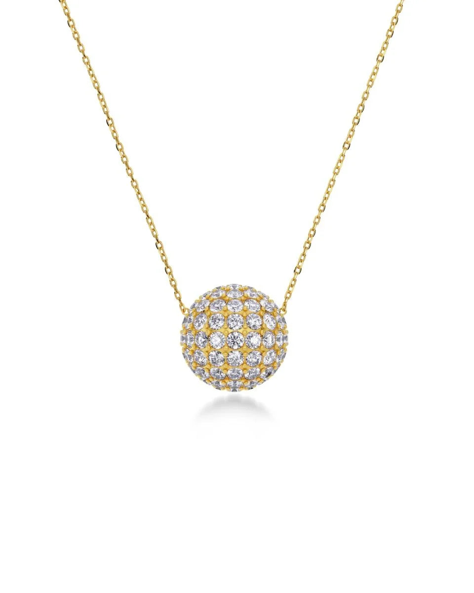 Bead sparkle necklace gold