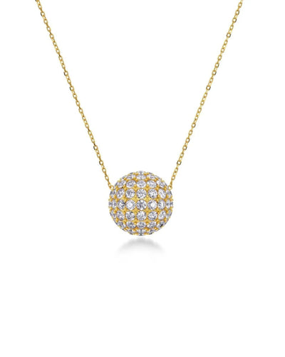 Bead sparkle necklace gold