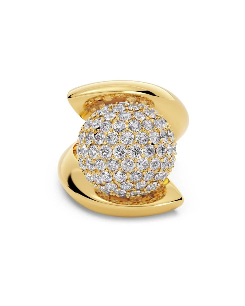 Bead sparkle ring gold