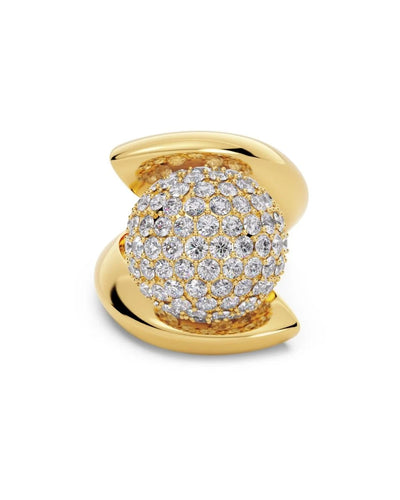 Bead sparkle ring gold