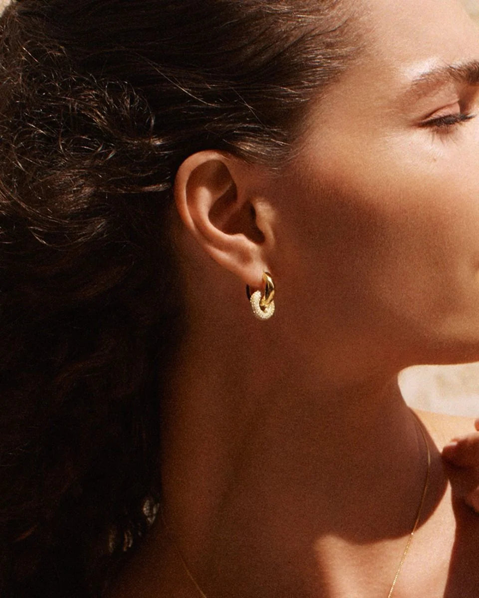 Eternal pave earrings
