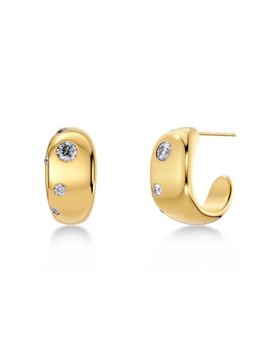 Selena hoops in gold