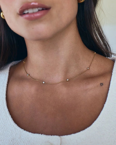 Stella mini necklace gold