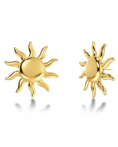 Sun studs gold