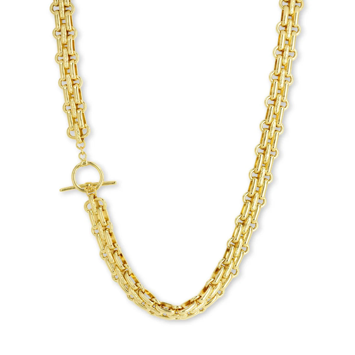 Saffron gold chain necklace