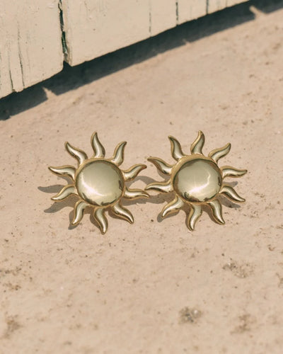 Sun studs gold