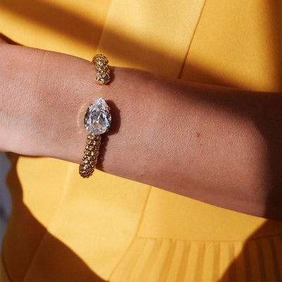Classic rope bracelet in crystal